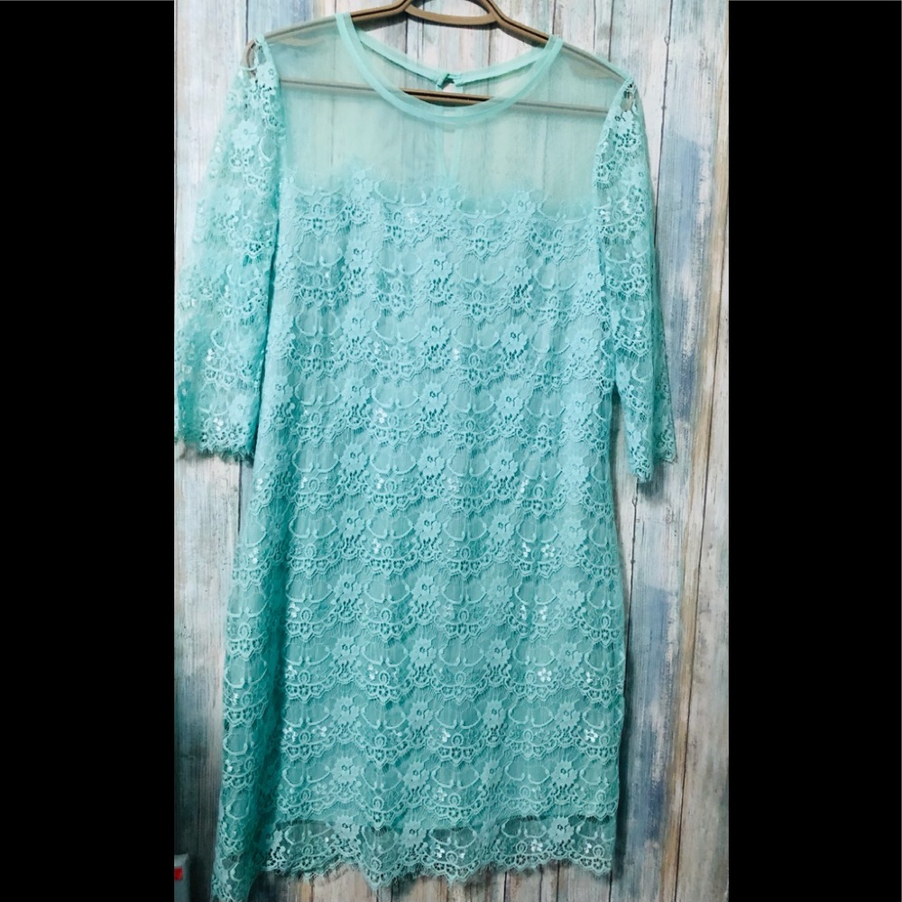 Beautiful lace mini dress.